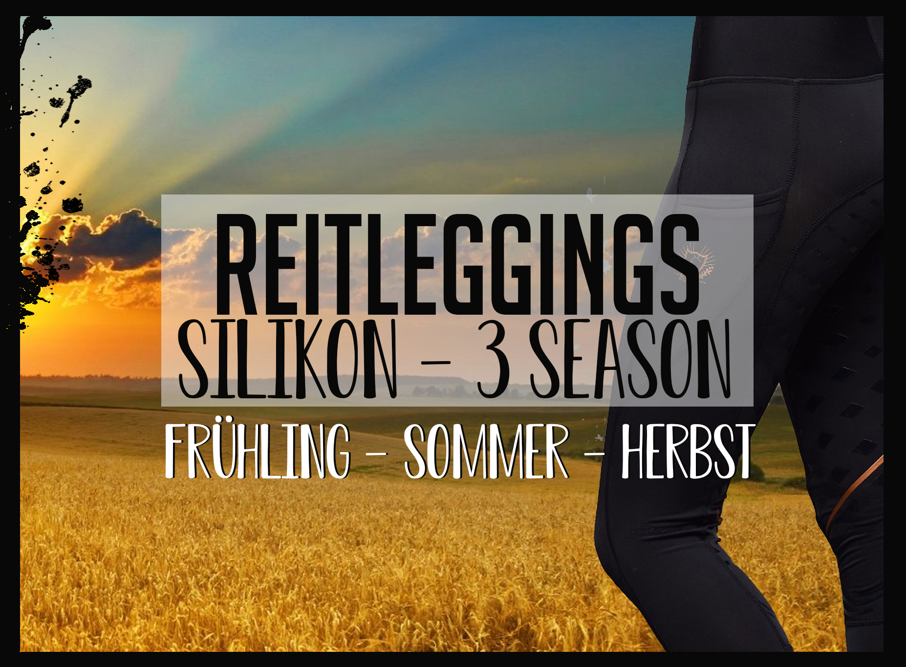 Reitleggings Sommer Silikonbesatz