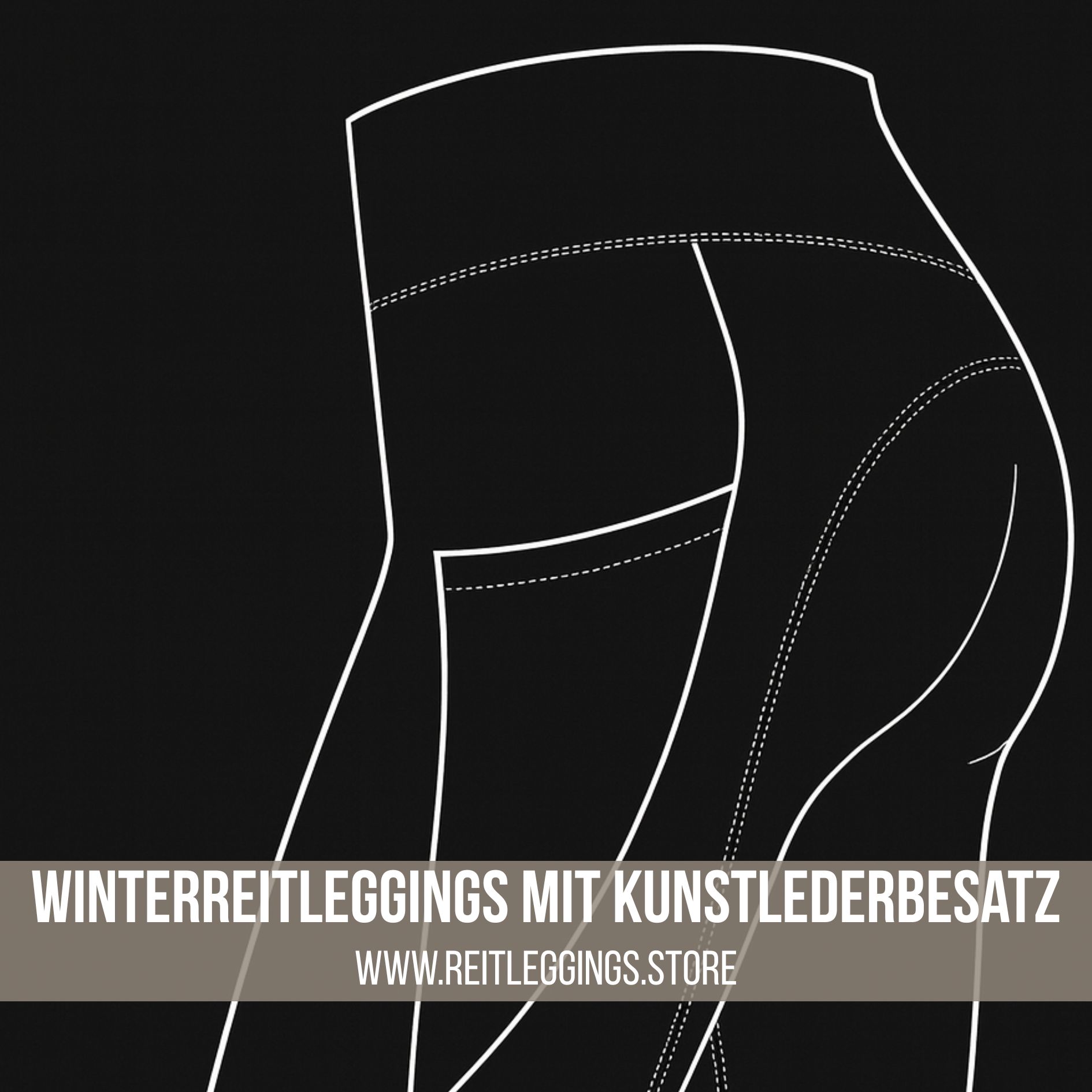 Reitleggings Kunstleder Winter
