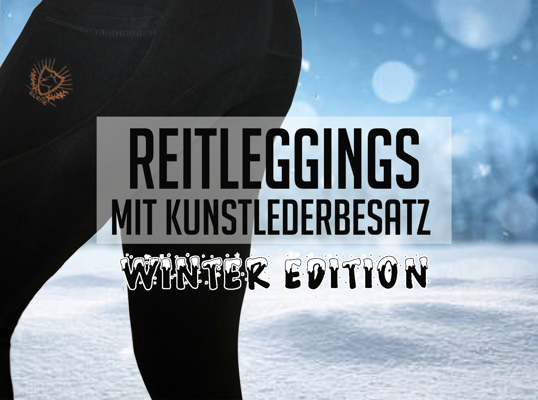 Reitleggings Kunstleder Winter