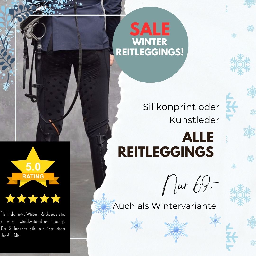 Reitleggings Winter Silikonbesatz 